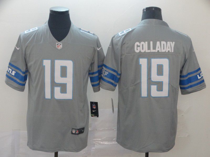Men Detroit Lions #19 Golladay Grey Nike Vapor Untouchable Limited Player NFL Jerseys->dallas cowboys->NFL Jersey